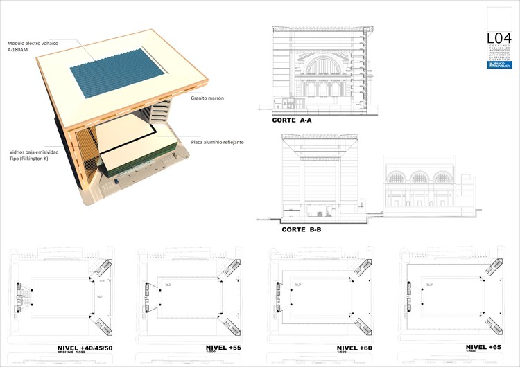 Todas las propuestas enviadas al Concurso del Banco de la República Oriental de Uruguay - Más Imágenes