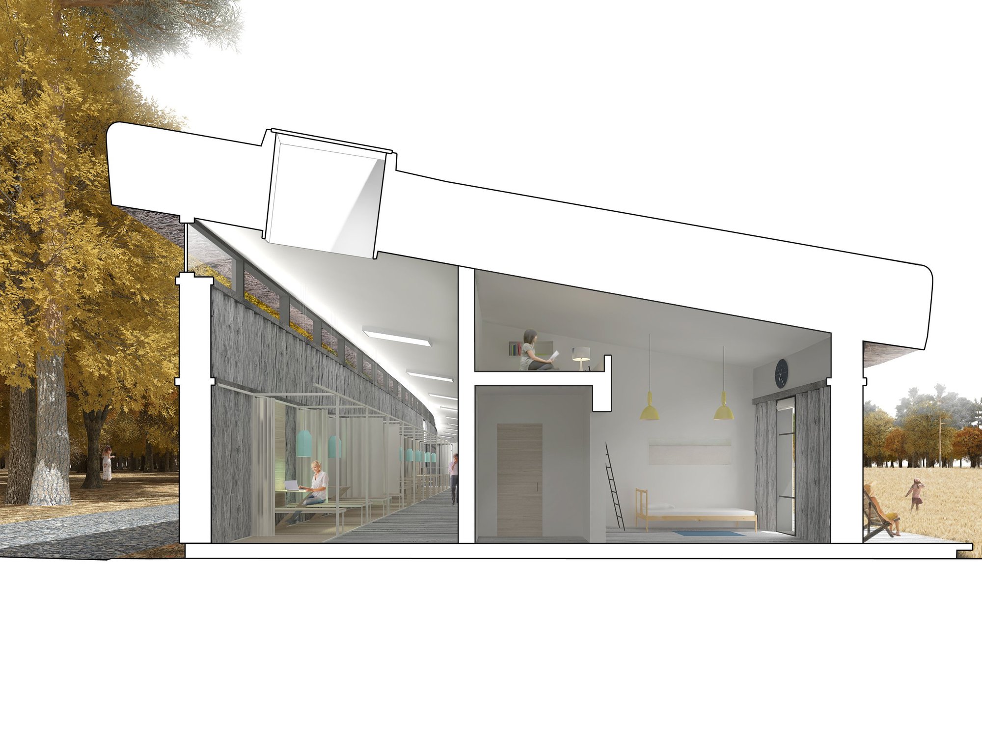 Gallery of Art Residence Third Prize Winning Proposal / Megabudka 1