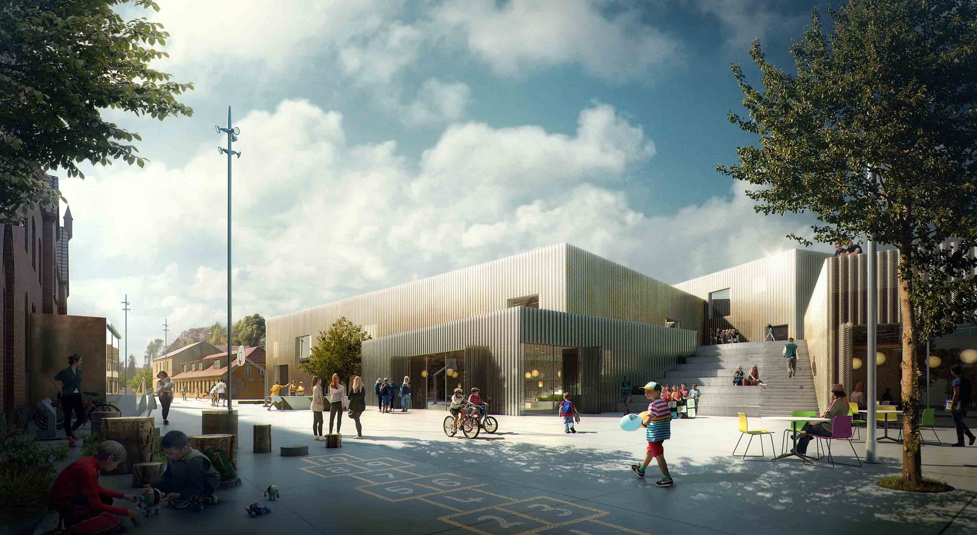 Gallery of The New Urban School, Mixed Use Sports Complex Proposal