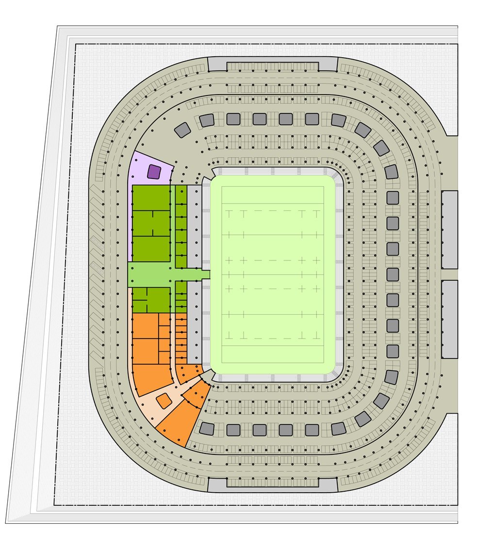 Stade Rugby Schema Gallery of Concept Stadium / DCA - 7