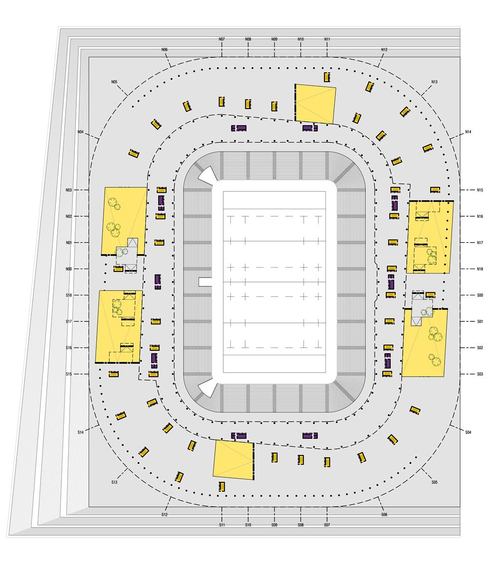 Stade Rugby Schema Gallery of Concept Stadium / DCA - 6