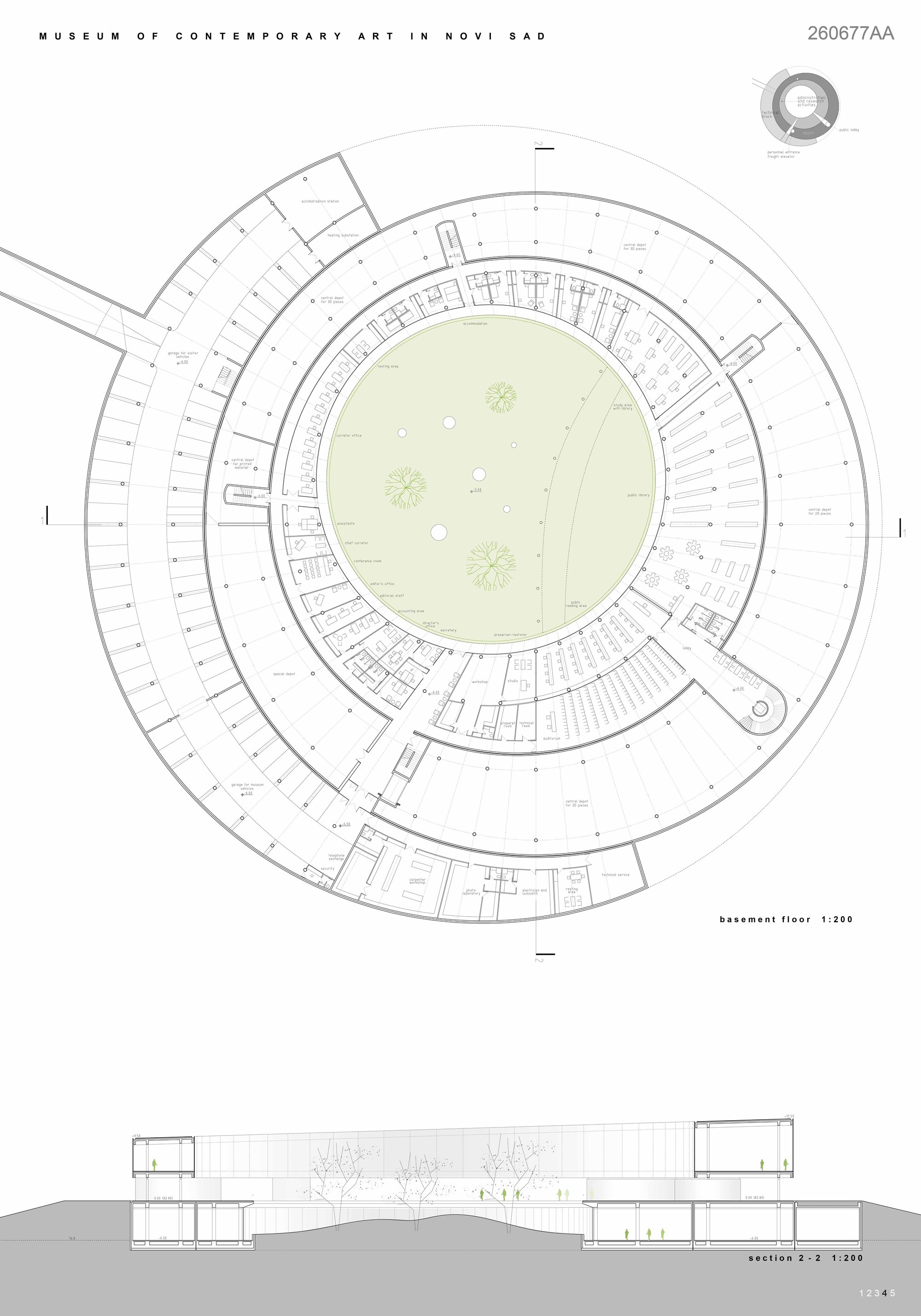 Gallery of Museum of Contemporary Art of Vojvodina Proposal / Đordje