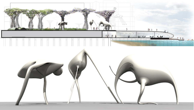 Great Pier / !melk + UrbanLab + HOK - More Images