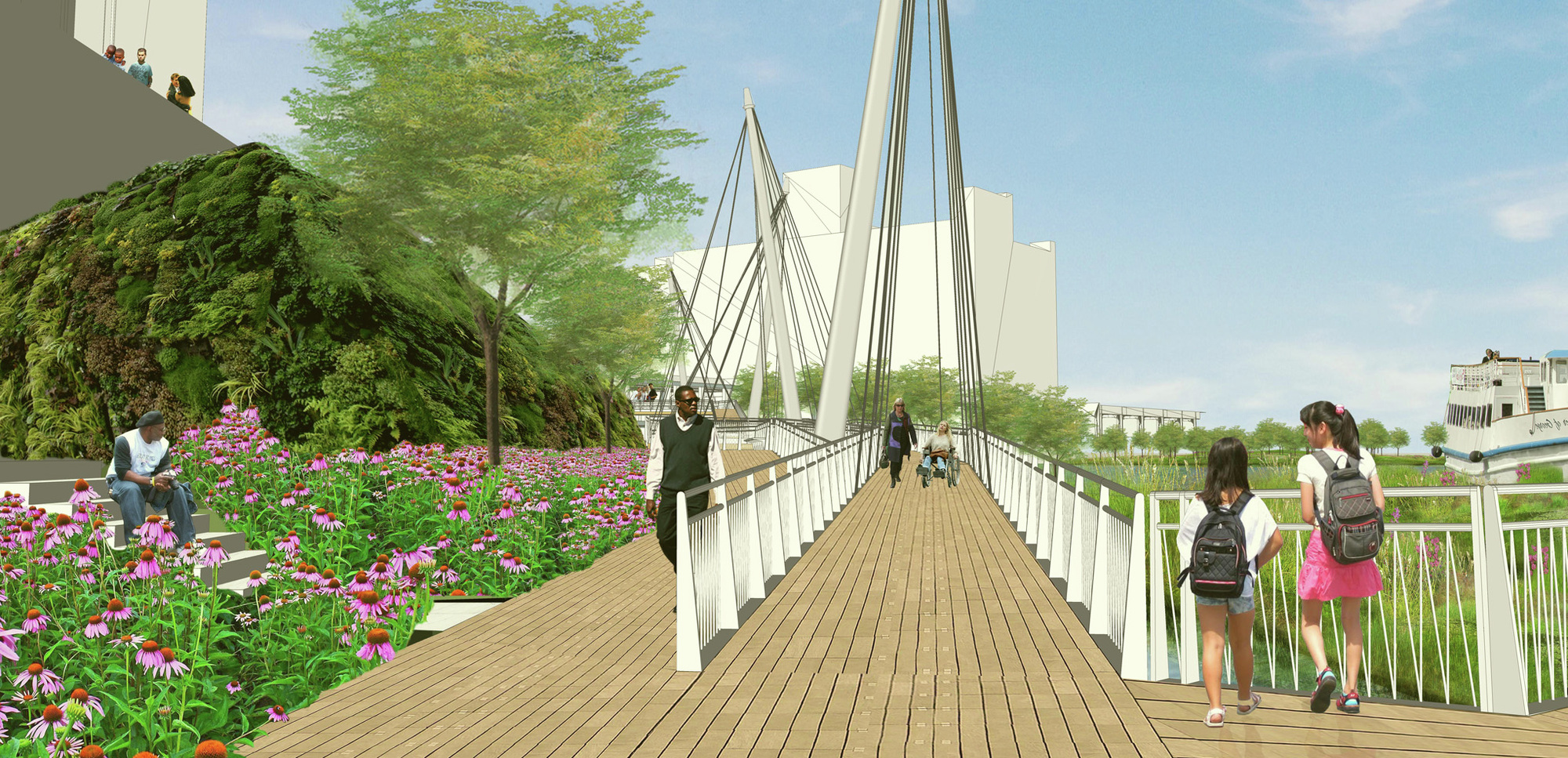Gallery of Chicago Riverwalk Proposal / Sasaki Associates + Ross Barney ...