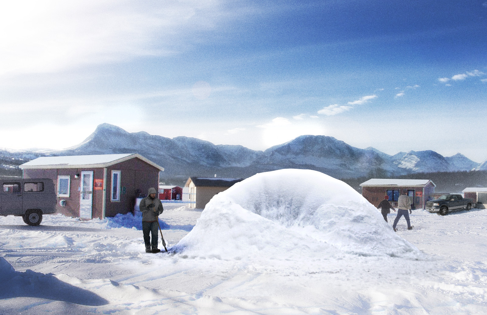 Gallery of Fabricating Grounds Ice Shelter Installation / Koepcke