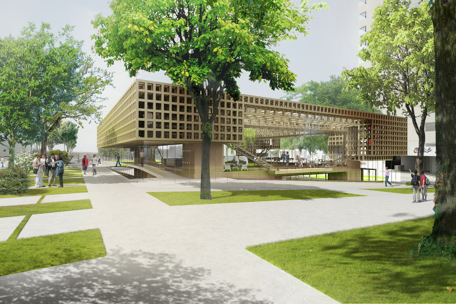Gallery of The Canopy Student Pavilion Erasmus University / NEXT