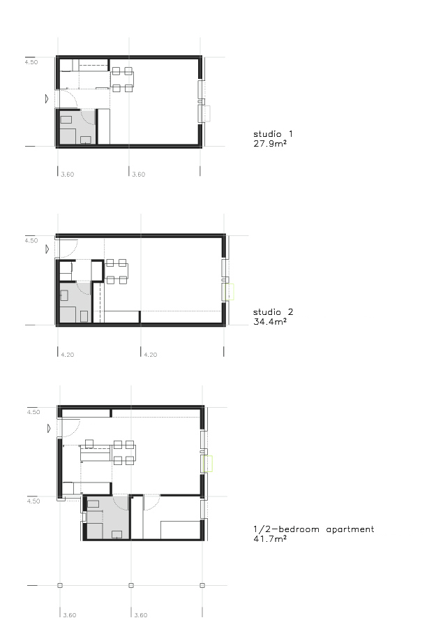 Studio Apartment Size gallery of social housing proposal / mitarh architecture studio - 18 Studio Apartment Size gallery of social housing proposal / mitarh architecture studio - 18