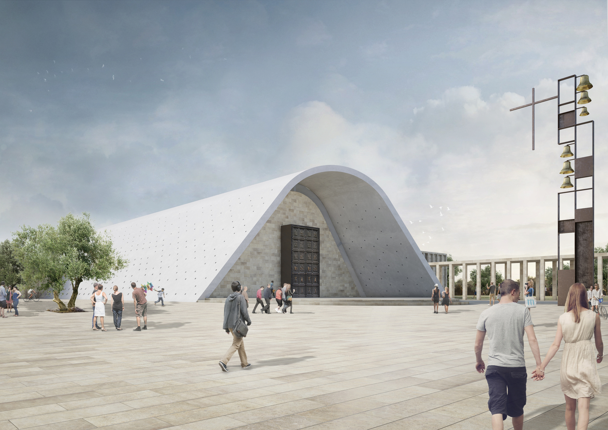 Gallery of Andrea Maffei Architects' Entry to Cinisi Church Competition ...