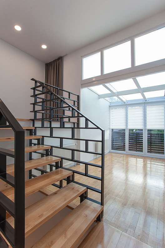 House 2B Renovation / Betim Zeqiri  + Bekir Ademi - Stairs, Shelving, Windows, Beam, Handrail