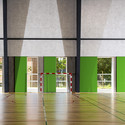 Hjørring Arena / LUMO Architects - Sports Architecture, Facade, Door, Column, Arch, Chair