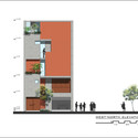 Elevation - Chi House / G+ Architects: Ng&ocirc;i nh&agrave; hướng t&acirc;y thiết kế l&agrave;m nh&agrave; ở văn ph&ograve;ng tho&aacute;ng m&aacute;t