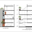 Section - Chi House / G+ Architects: Ng&ocirc;i nh&agrave; hướng t&acirc;y thiết kế l&agrave;m nh&agrave; ở văn ph&ograve;ng tho&aacute;ng m&aacute;t