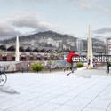 Presentan las ideas finalistas que buscan diseñar la nueva Explanada de los Mercados en Santiago  - Image 3 of 4