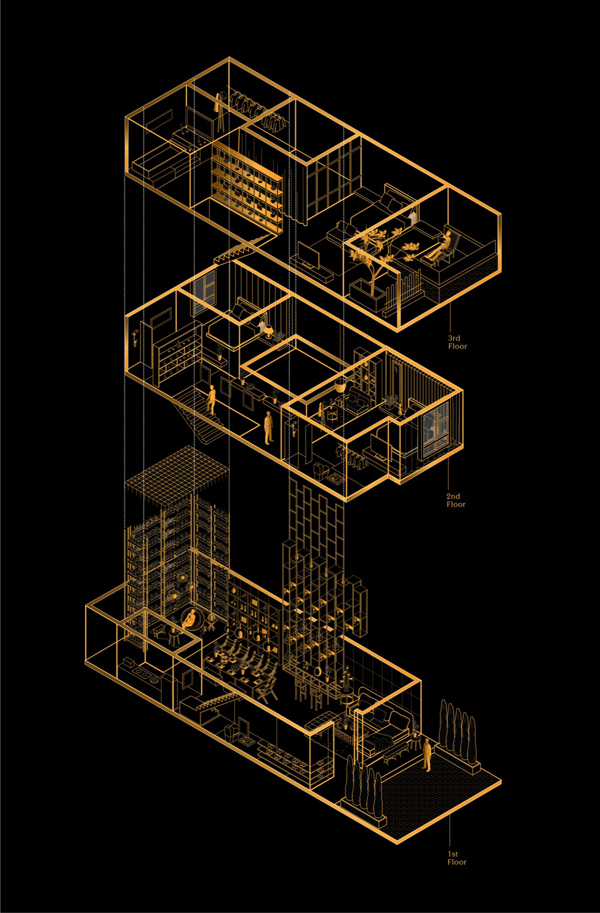 Gallery of Feature House / Apostrophy's - 17