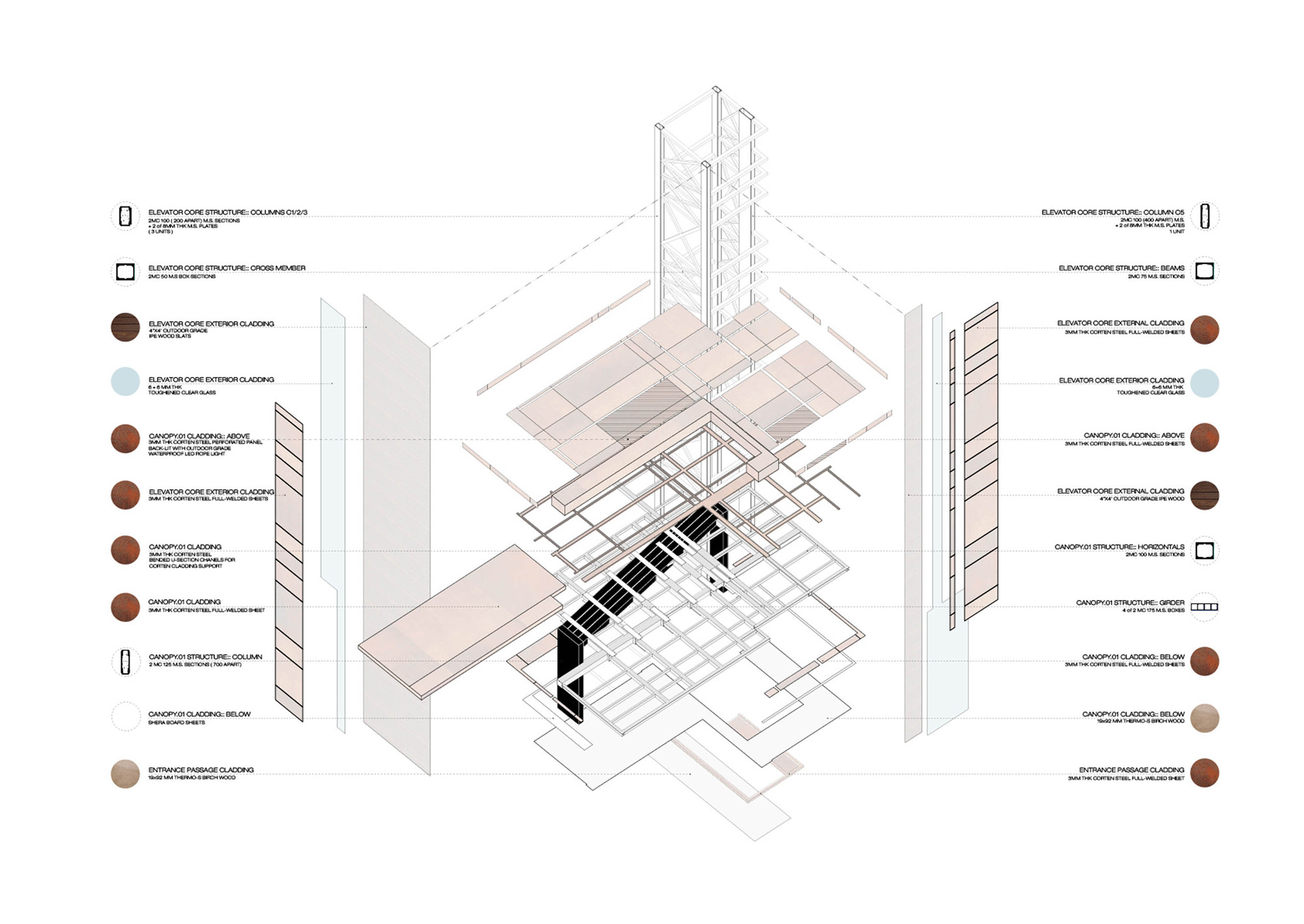 Extension Exploded View Gallery of The Orange Extension / Shroffleon - 17