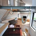 Small House with Floating Treehouse / Yuki Miyamoto Architect - Houses, Kitchen, Beam, Table, Chair