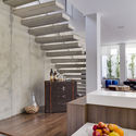 Box House / Arqbox - Houses, Kitchen, Beam, Stairs, Table, Lighting, Countertop