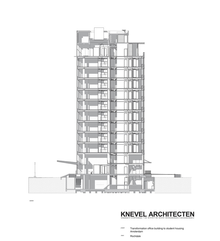 Student Housing in Elsevier Office Building / Knevel Architecten - Image 19 of 19