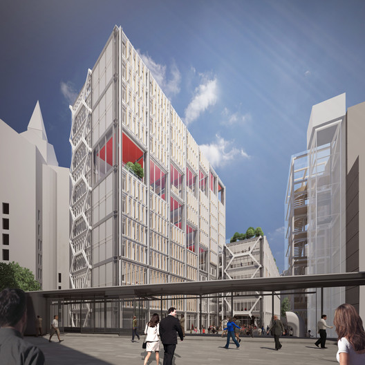 Chipperfield And Herzog & De Meuron Among 6 Teams Shortlisted For LSEs Paul Marshall Building by Rogers Stirk Harbour + Partners “Center Building Redevelopment” Plan, Which Received Planning Permission Earlier This Year. Image © RSHP Source Image from archdaily.com