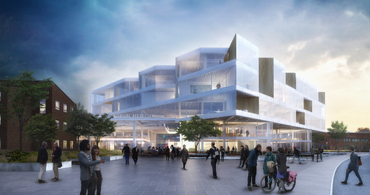 Henning Larsen Architects Wins Competition to Design a New Forum at Lund University  - Facade