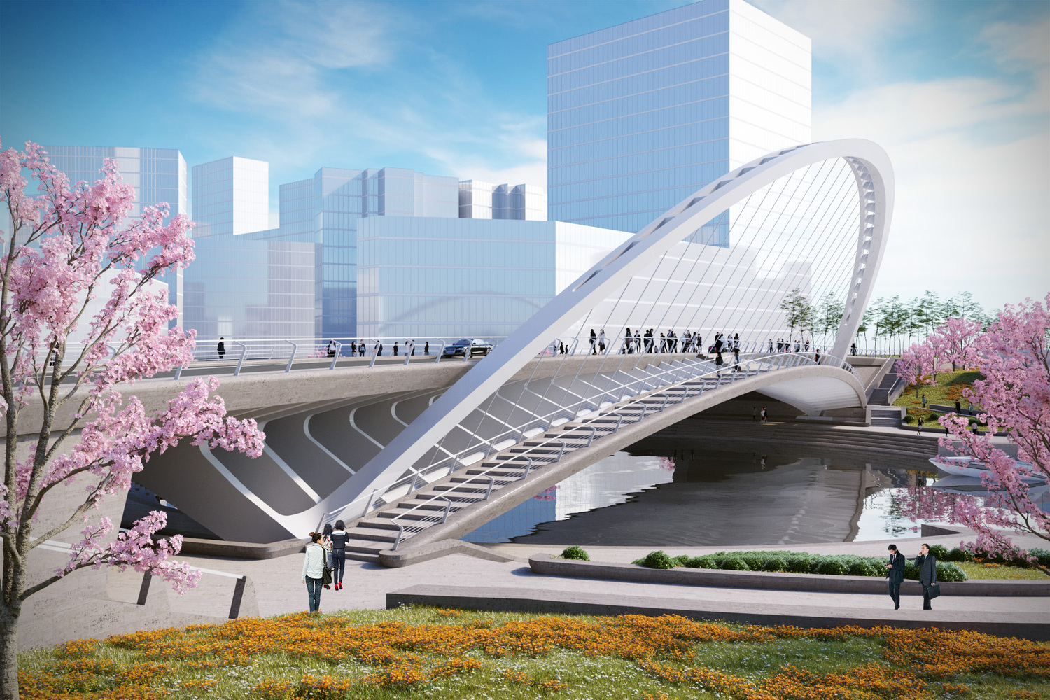 Gallery of Santiago Calatrava Designs 3 New Bridges for Huashan - 18