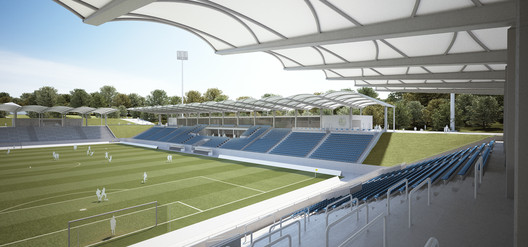 萨尔布吕肯路德维希公园体育场改建 / gmp