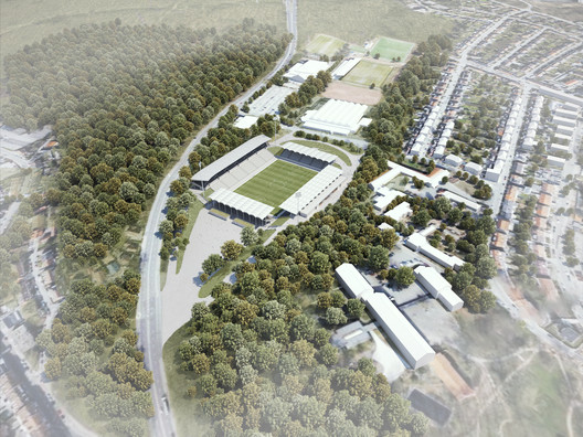 萨尔布吕肯路德维希公园体育场改建 / gmp