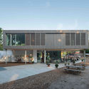 Stayokay Hostel and Natuurpodium / Personal Architecture  - Visitor Center, Courtyard, Facade, Bench