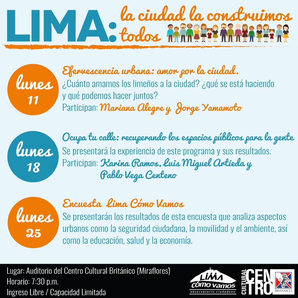 Ciclo de conversatorios "Lima: la ciudad la construimos todos ...