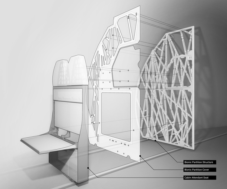 The Living's 3D Printed Airplane Partition is Designed to Mimic Bone Structure - Featured Image