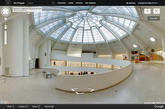 Walk Inside: Google Cultural Institute Puts New Yorks Guggenheim On The Map by Installation View: Storylines: Contemporary Art At The Guggenheim. Image © Solomon R. Guggenheim Museum, New York Source Image from archdaily.com