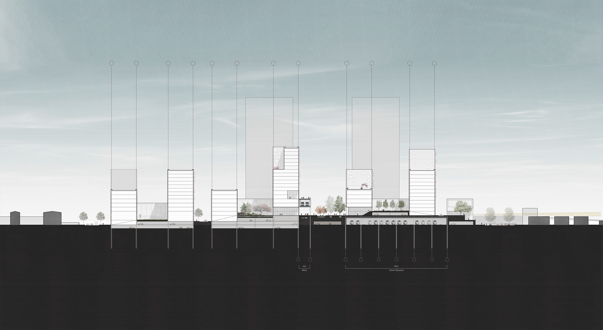 画廊 哈佛 GSD 赢得了上海火车站地区的城市设计竞赛 - 20