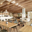 Restaurant Hafen  / Susanne Fritz Architekten - Restaurant, Kitchen, Beam, Table, Chair, Lighting