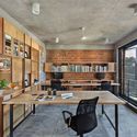 Architects Home Studio / BetweenSpaces - Houses, Kitchen, Beam, Fence, Table, Chair, Countertop