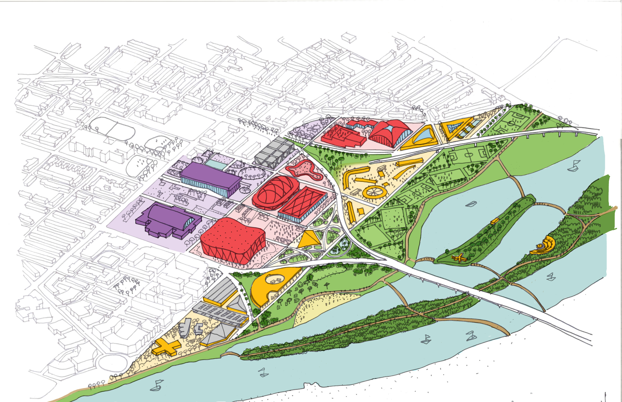 画廊 OMA 大都会建筑事务所公布了华盛顿特区RFK 体育场的新设计方案 - 24