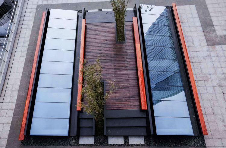 ARTS Plaza  / Atelier HAY + Drury University - Wood, Stairs, Brick, Facade, Handrail