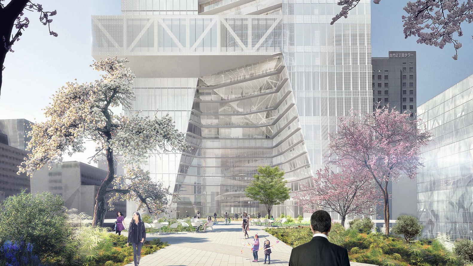 Primer rascacielos de OMA en Tokio abrirá sus puertas en 2022 - Imagen 1 de 6