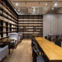 Variable Wonderful Space - Underline Cafe / LYCS Architecture - Interior Design, Door, Table, Chair, Lighting