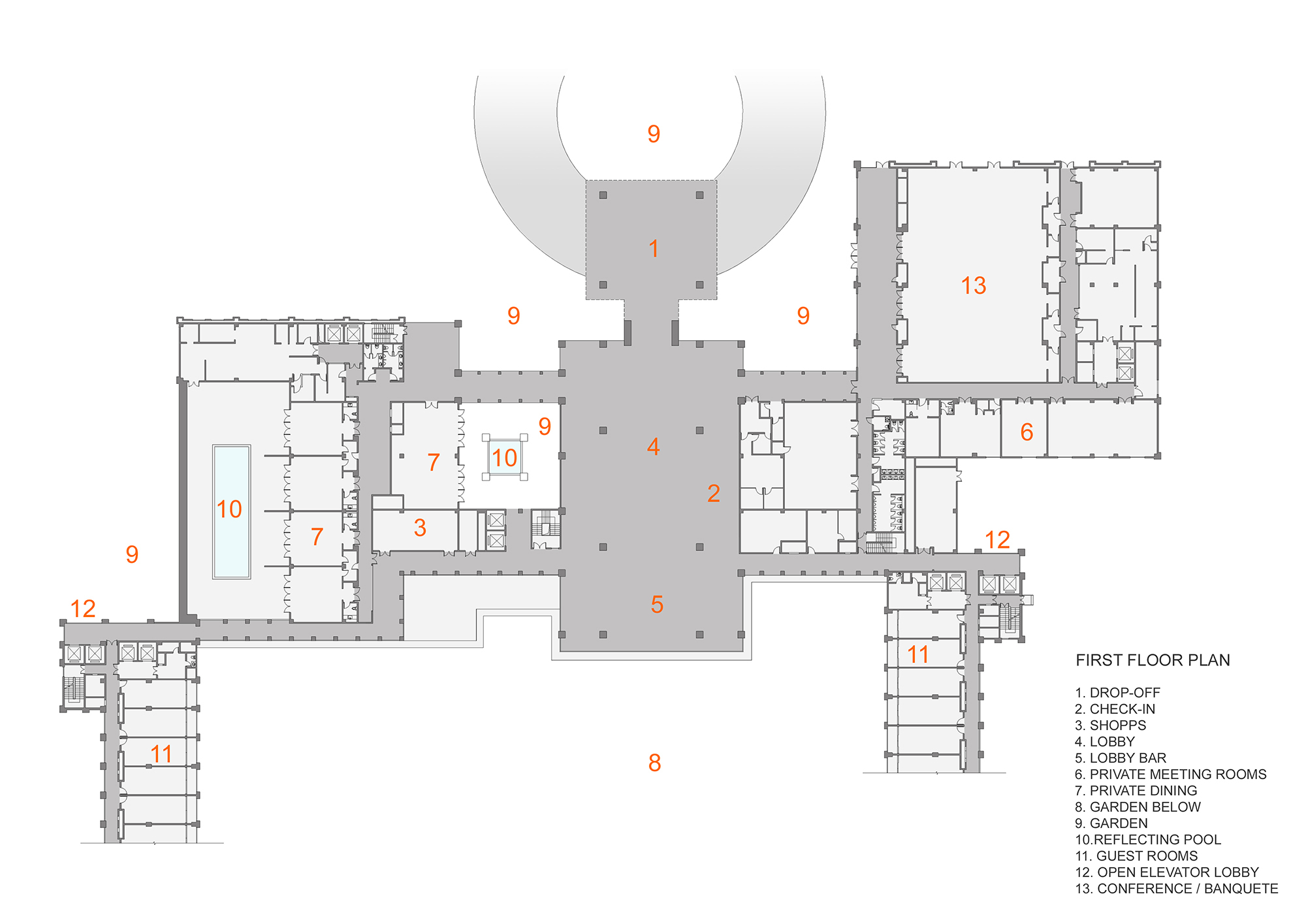 Drop off. Hotel drop off. Off plan. Hotel drop off. Car-drop-off plan.