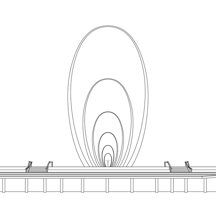 西澳大利亚伊丽莎白码头的大型雕塑 spanda  / christian de vietri