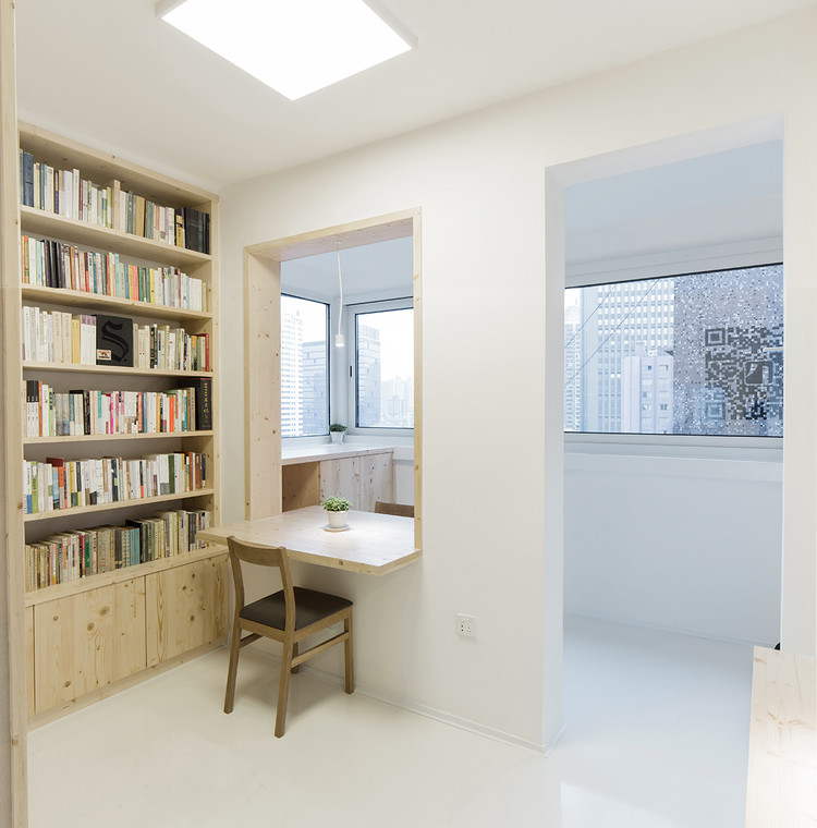 Reedom Bookstore / Cao Pu - Shelving, Windows, Table, Chair