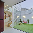 F&M House  / La Errería - Houses, Courtyard, Facade, Stairs, Handrail, Chair
