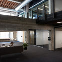 VSCO  / debartolo architects - Offices Interiors, Door, Beam, Facade, Table, Chair, Bench