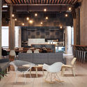 VSCO  / debartolo architects - Offices Interiors, Kitchen, Beam, Chair, Table