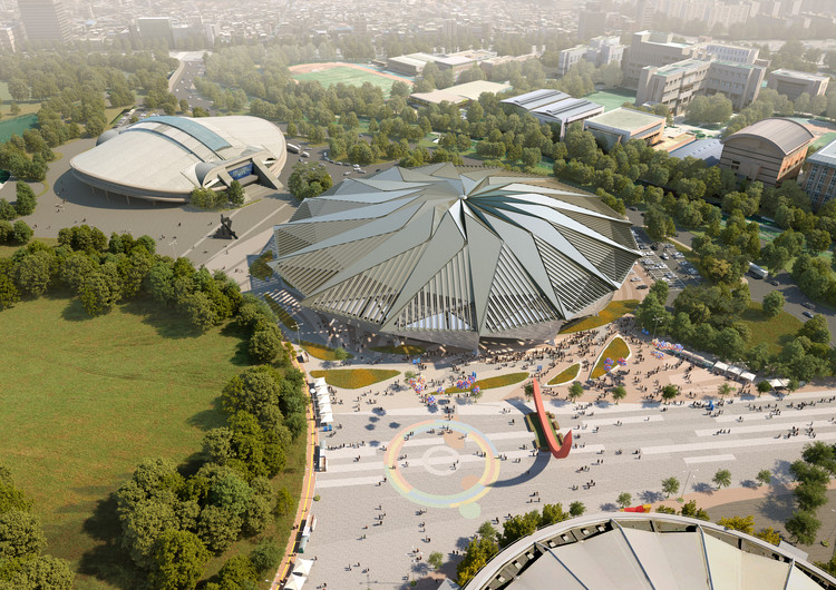 Tornado-Shaped K-Pop Concert Hall Wins Competition for Seoul's Olympic Arena Renovation  - Image 1 of 18