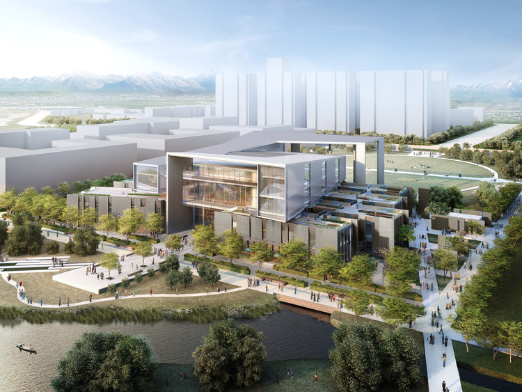 Winning Design Revealed for New College of Architecture and Design in China - Facade