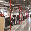 SRAM HQ  / Perkins&Will - Interior Photography, Kitchen, Beam