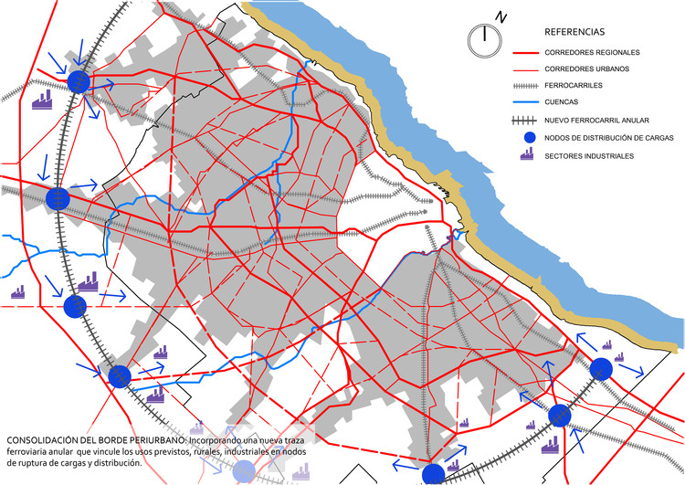 Consolidação da borda periurbana. Image Cortesia de Dr. Arq. Guillermo Tella e Lic. (Urb.) Martín Muñoz