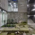 Property Registration Offices in Vigo / Irisarri + Piñera  - Adaptive Reuse, Garden, Facade, Stairs, Handrail, Lighting