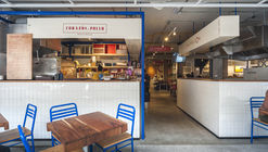 Mesa Nápoles Food hall / Estudio Atemporal